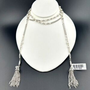 NEW Brighton Charleston Tassel Necklace Faux Pearl Beads Long Vintage Retired